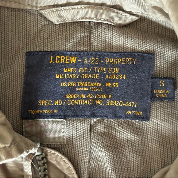 J. Crew Men's Brown Military Field Jacket - Picture 4 of 6